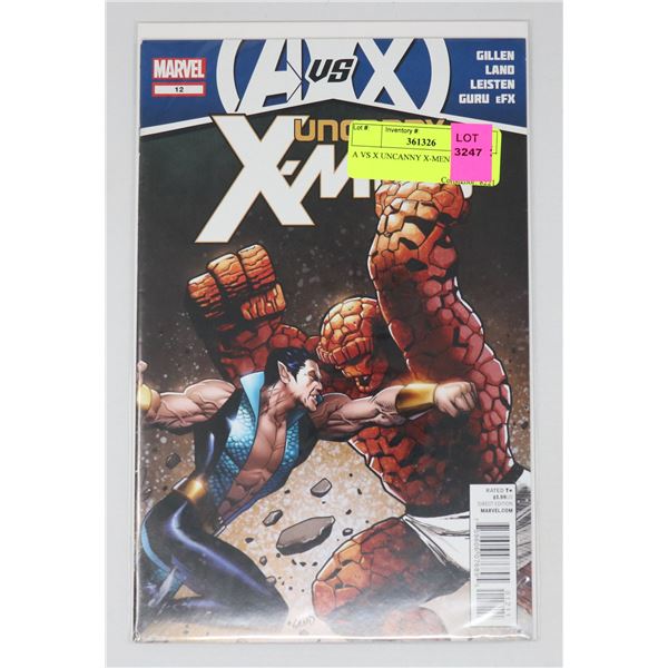A VS X UNCANNY X-MEN #12