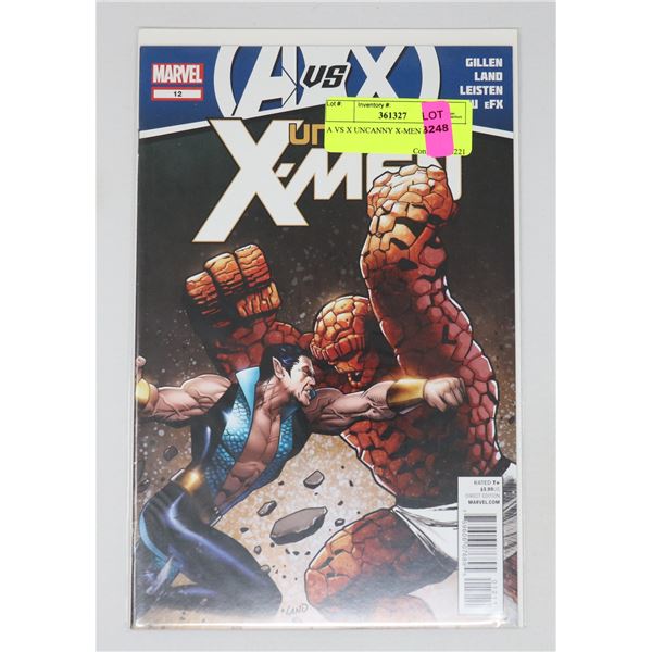 A VS X UNCANNY X-MEN #12
