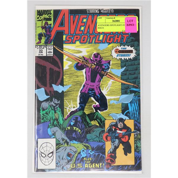 AVENGERS SPOTLIGHT #33 KEY ISSUE