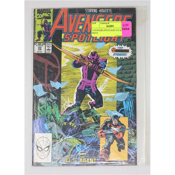 AVENGERS SPOTLIGHT #33 KEY ISSUE