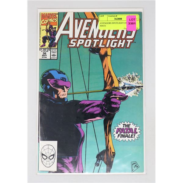 AVENGERS SPOTLIGHT #36 KEY ISSUE