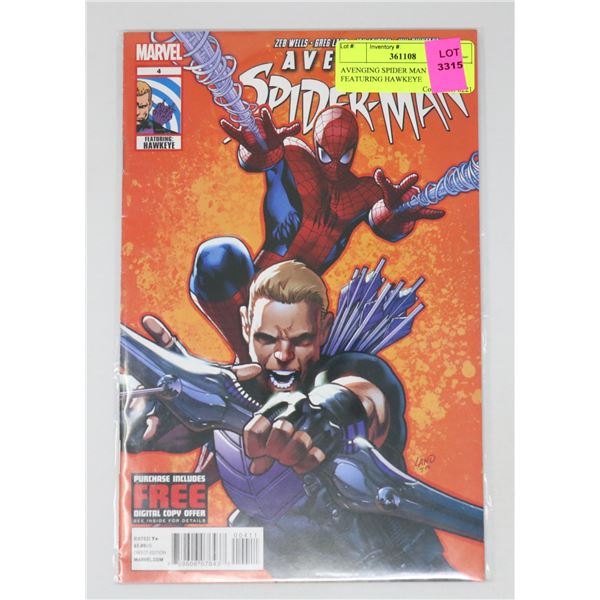AVENGING SPIDER MAN #4 FEATURING HAWKEYE