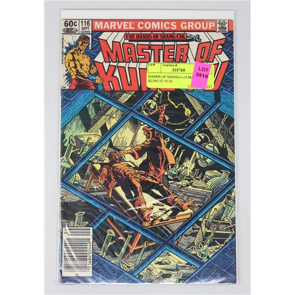 HANDS OF SHANG-CHI MASTER OF KUNG FU #116