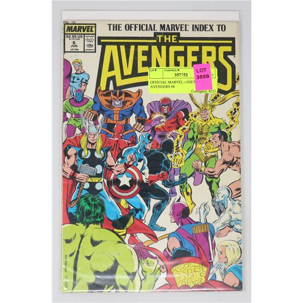 OFFICIAL MARVEL INDEX TO THE AVENGERS #6