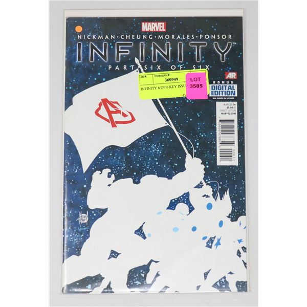INFINITY 6 OF 6 KEY ISSUE