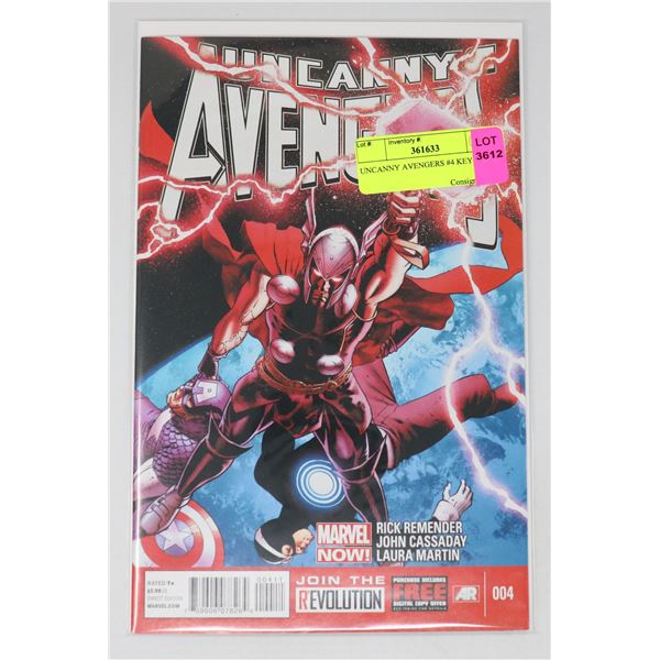 UNCANNY AVENGERS #4 KEY ISSUE