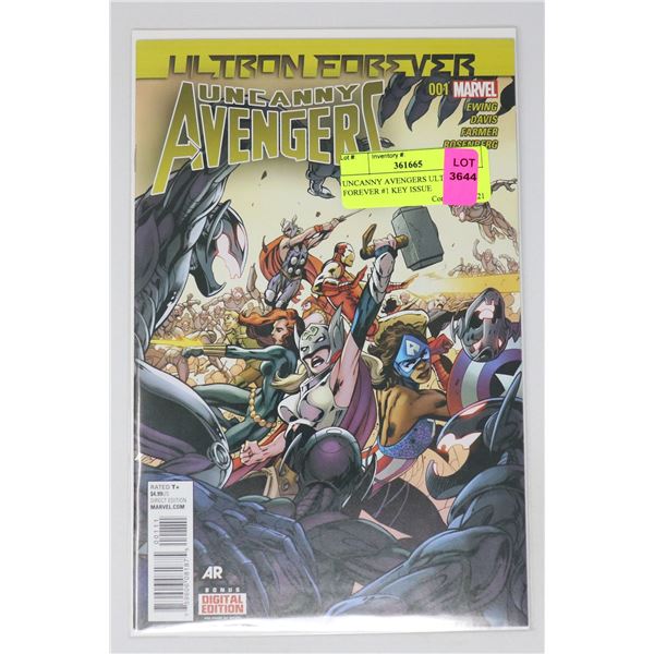 UNCANNY AVENGERS ULTRON FOREVER #1 KEY ISSUE
