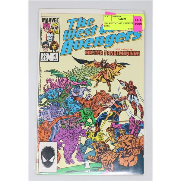 THE WEST COAST AVENGERS #4 KEY ISSUE