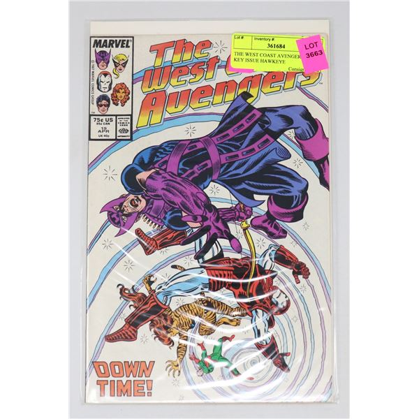 THE WEST COAST AVENGERS #19 KEY ISSUE HAWKEYE