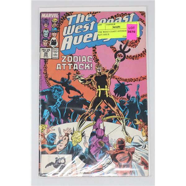 THE WEST COAST AVENGERS #26 KEY ISSUE
