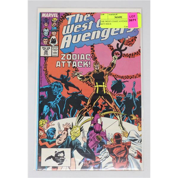 THE WEST COAST AVENGERS #26 KEY ISSUE