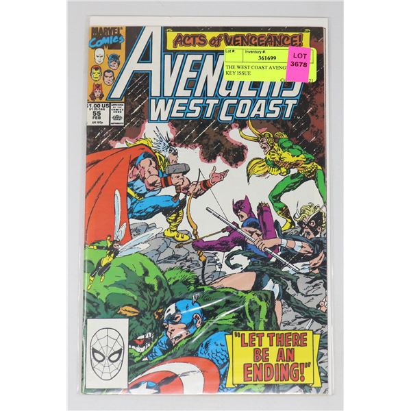 THE WEST COAST AVENGERS #55 KEY ISSUE