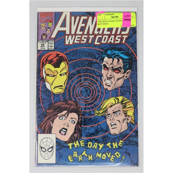 THE WEST COAST AVENGERS #58 KEY ISSUE