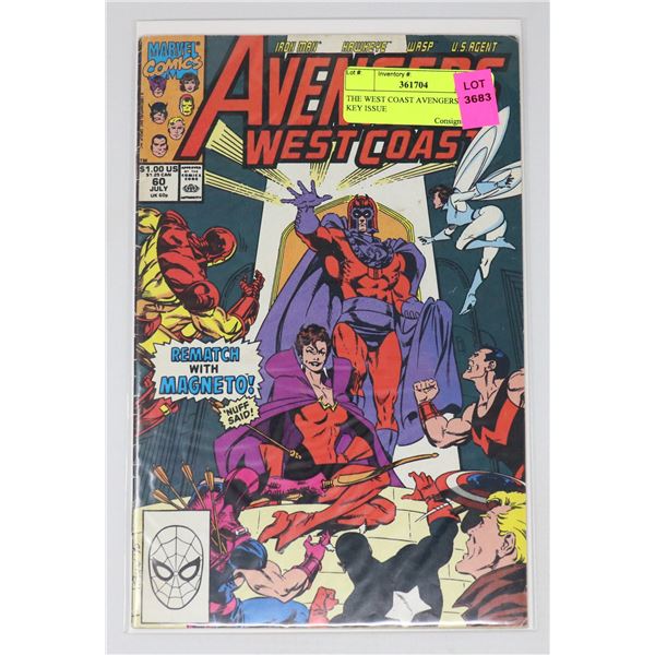 THE WEST COAST AVENGERS #60 KEY ISSUE