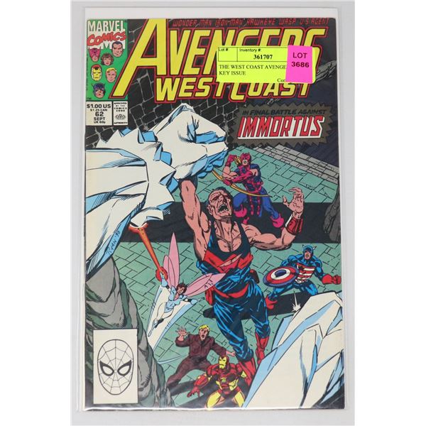 THE WEST COAST AVENGERS #62 KEY ISSUE