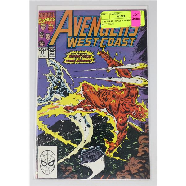 THE WEST COAST AVENGERS #63 KEY ISSUE