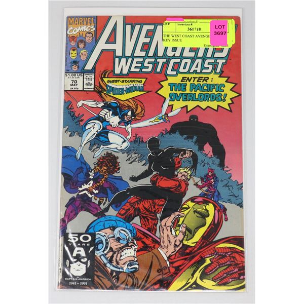 THE WEST COAST AVENGERS #70 KEY ISSUE