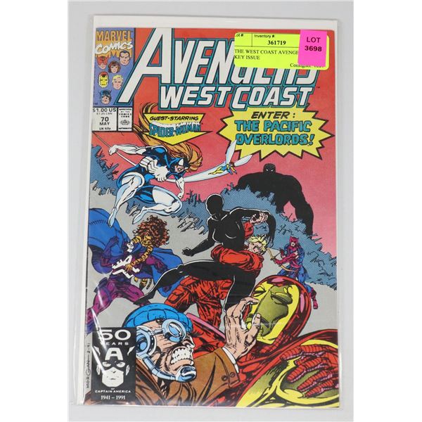 THE WEST COAST AVENGERS #70 KEY ISSUE