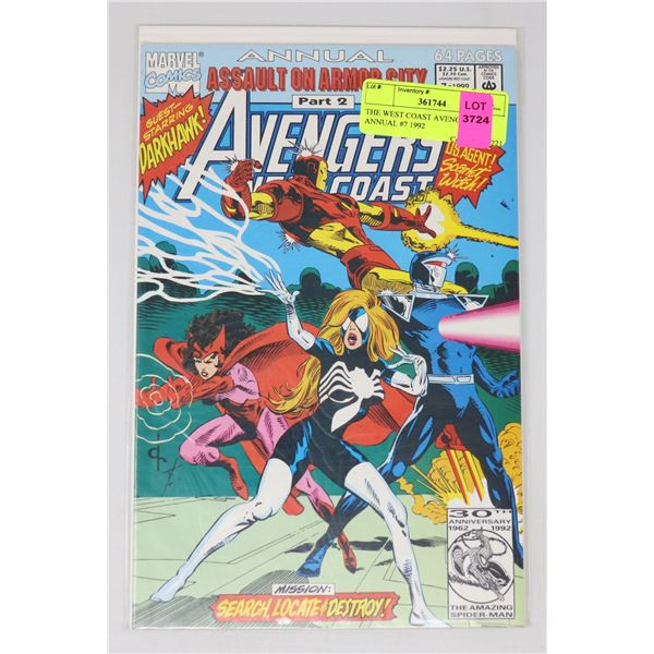 THE WEST COAST AVENGERS ANNUAL #7 1992