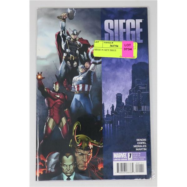 SIEGE #1 KEY ISSUE