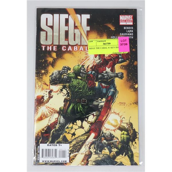 SIEGE THE CABAL #1 KEY ISSUE