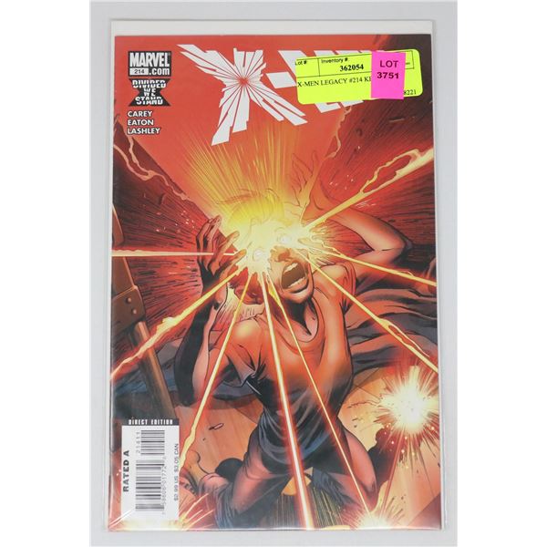 X-MEN LEGACY #214 KEY ISSUE