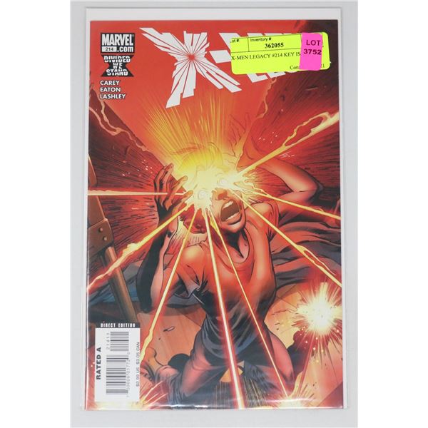 X-MEN LEGACY #214 KEY ISSUE