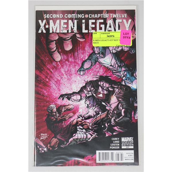 X-MEN LEGACY #237 KEY VARIANT ISSUE
