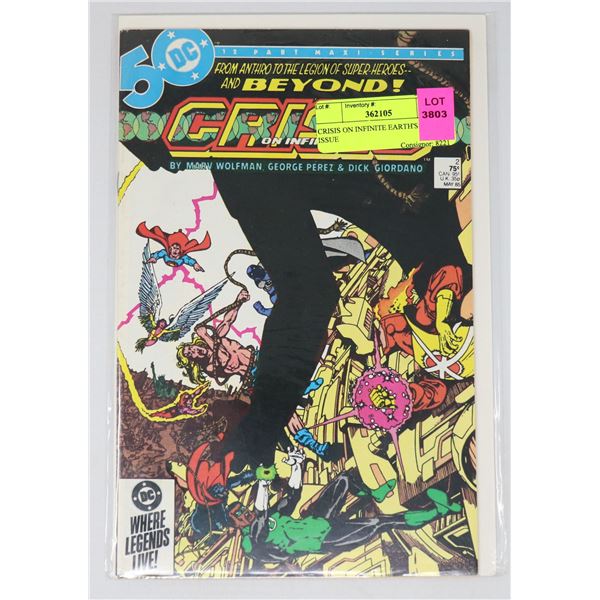 CRISIS ON INFINITE EARTH'S #2 KEY ISSUE