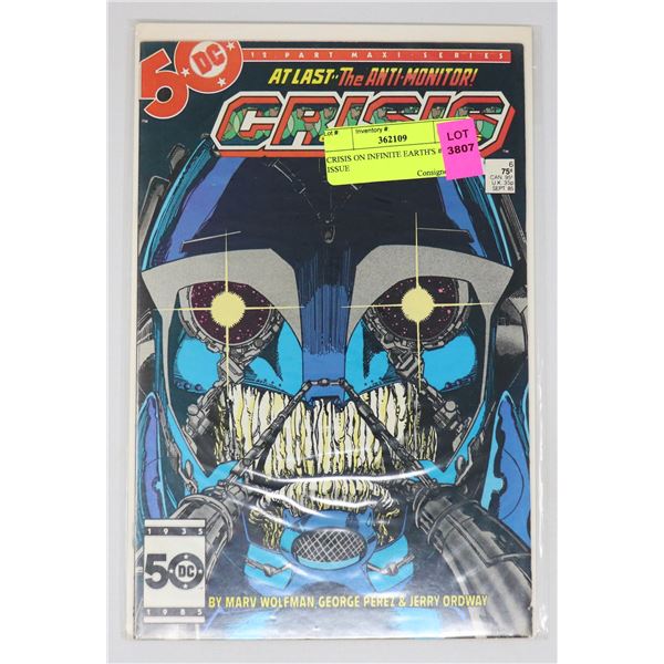 CRISIS ON INFINITE EARTH'S #6 KEY ISSUE