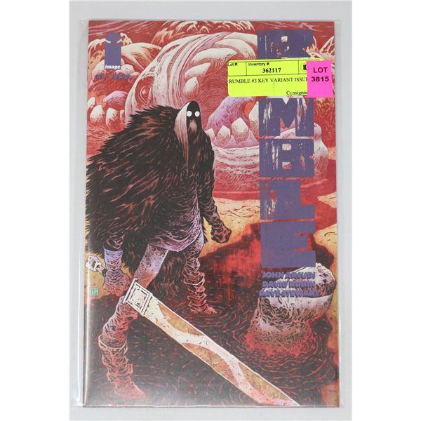 RUMBLE #3 KEY VARIANT ISSUE