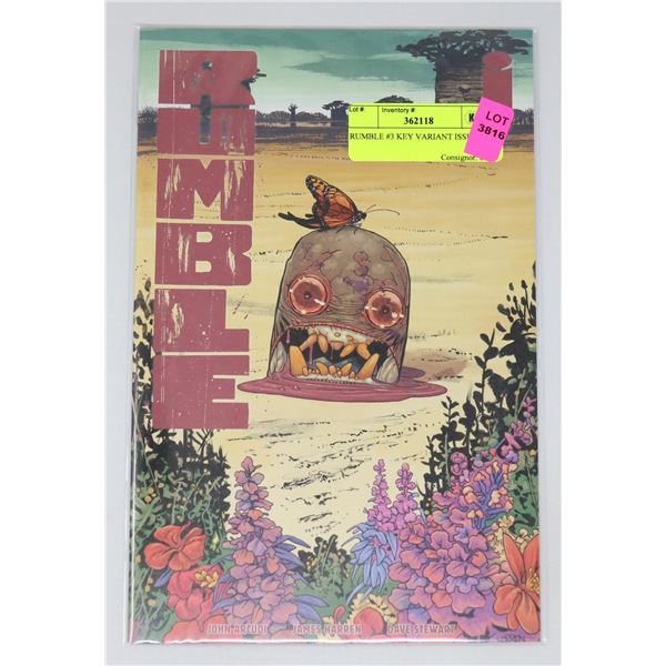 RUMBLE #3 KEY VARIANT ISSUE