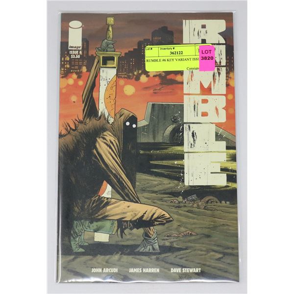 RUMBLE #6 KEY VARIANT ISSUE