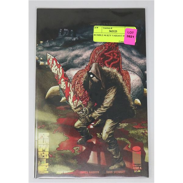 RUMBLE #6 KEY VARIANT ISSUE