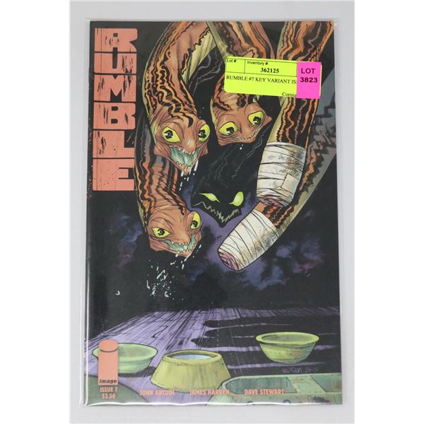 RUMBLE #7 KEY VARIANT ISSUE