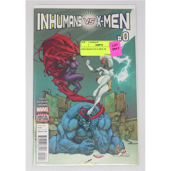 INHUMANS VS X-MEN #0