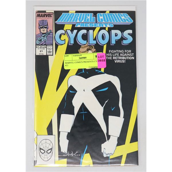 MARVEL COMICS PRESENTS CYLOPS #21