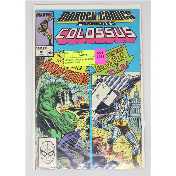 MARVEL COMICS PRESENTS COLOSSUS #12