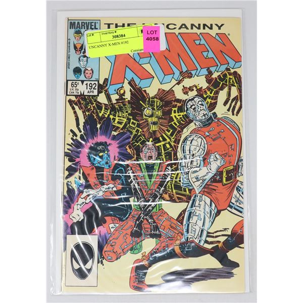 UNCANNY X-MEN #192