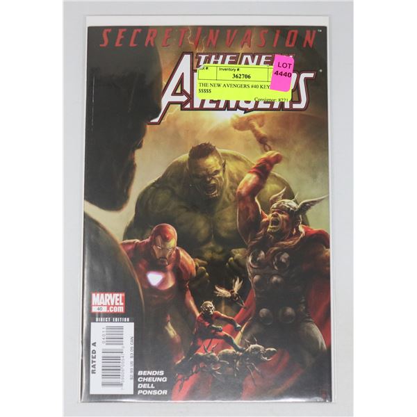 THE NEW AVENGERS #40 KEY ISSUE $$$$$