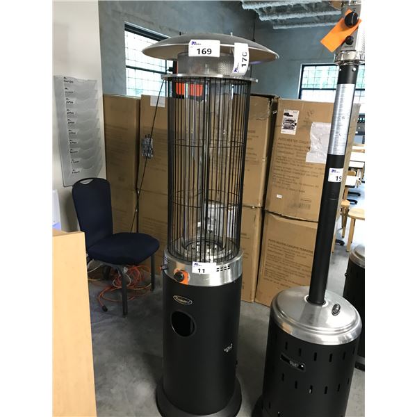 PARAMOUNT PH-F-122 BLACK PROPANE SPIRAL FLAME TUNNEL OUTDOOR PATIO HEATER IN BOX