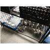 Image 3 : LOT OF GLASSWARE AND CONDIMENT SERVERS