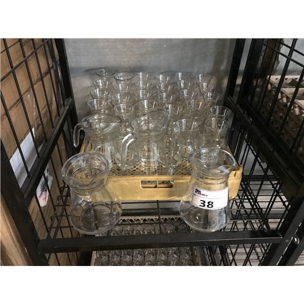 PITCHERS, CARAFES AND MISC. SHOT GLASSES