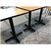 Image 1 : 6 NATURAL OAK 2X2' BISTRO TABLES