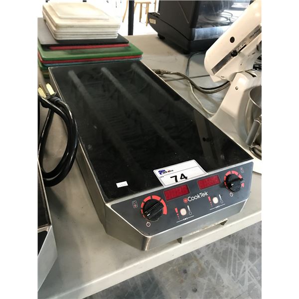 COOKTEK DUAL ELEMENT INDUCTION COOK PLATE
