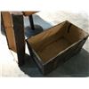 Image 3 : 30"W X 18"D X 22H" WOODEN TREASURE CHEST 30"W X 18"D  23"H