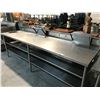 Image 1 : STAINLESS STEEL PREP TABLE 127"W X 30"D X 37"H