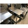 Image 2 : QUEST STAINLESS STEEL PREP TABLE 20"W X 30"D X 36"H