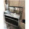 Image 3 : STAINLESS STEEL 40"D X 34"W X 48"H SERVICE BAR
