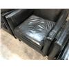 Image 3 : 8 DARK GREY CLUB STYLE LOUNGE CHAIRS WITH CONDITION ISSUES